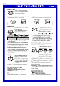 Mode d’emploi Casio Collection W-96H-1AVES Montre