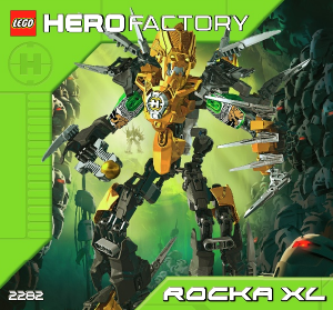 Rokasgrāmata Lego set 2282 Hero Factory Rocka XL