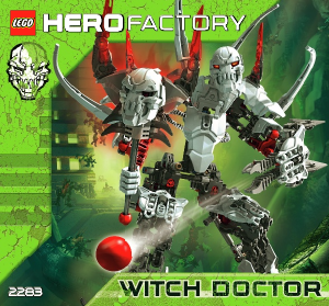 Priročnik Lego set 2283 Hero Factory Witch doctor