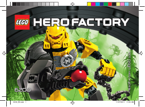 Priručnik Lego set 6200 Hero Factory Evo