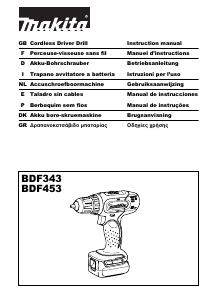 Brugsanvisning Makita BDF343SHE Bore-skruemaskine