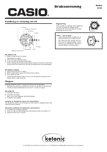 Bruksanvisning Casio Edifice EF-547D-1A1VEF Armbandsur