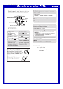 Manual de uso Casio Edifice EFR-519D-2AVEF Reloj de pulsera