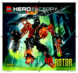 Vadovas Lego set 7162 Hero Factory Rotor
