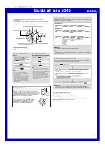 Manuale Casio Edifice EFR-526L-1AVUEF Orologio da polso