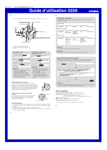 Mode d’emploi Casio Edifice EFR-558BP-1AVUEF Montre