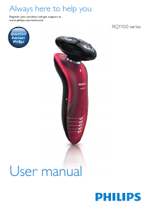 Manual Philips RQ1167 SensoTouch Shaver