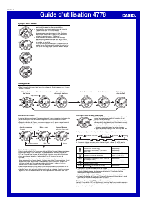 Mode d’emploi Casio G-Shock AW-590-1AER Montre