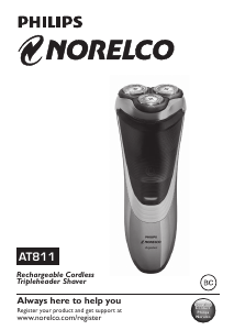 Manual Philips-Norelco AT811 Aquatec Shaver