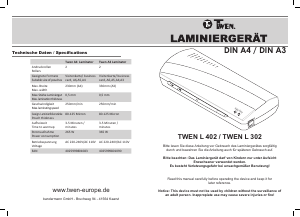 Manual Twen DIN A3 Laminator
