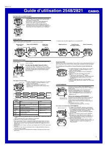 Mode d’emploi Casio G-Shock G-2900F-1VER Montre