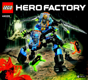 Manual de uso Lego set 44028 Hero Factory Maquina de combate Surge y Rocka