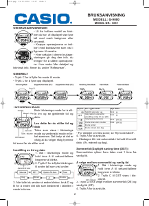 Bruksanvisning Casio G-Shock G-9000-1VER Ur