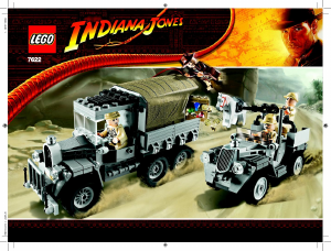 Manual de uso Lego set 7622 Indiana Jones La carrera del tesoro perdido
