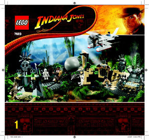 Bruksanvisning Lego set 7623 Indiana Jones Fly från templet