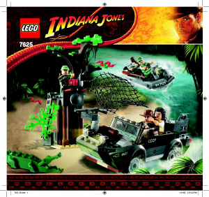 Manual de uso Lego set 7625 Indiana Jones Persecución por el rio