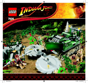 Bedienungsanleitung Lego set 7626 Indiana Jones Dschungelfräser