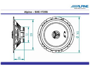 Bruksanvisning Alpine SXE-1725S Bilhögtalare