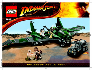 Manual Lego set 7683 Indiana Jones Fight on the flying wing