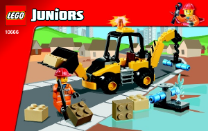 Bruksanvisning Lego set 10666 Juniors Grävmaskin