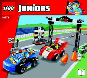 Käyttöohje Lego set 10673 Juniors Kilpa-autot