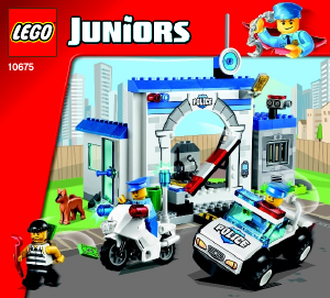 Bruksanvisning Lego set 10675 Juniors Polis – Den stora flykten