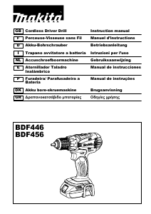 Manual Makita BDF456ZX Drill-Driver