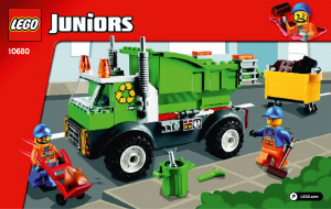 Manual Lego set 10680 Juniors Garbage truck