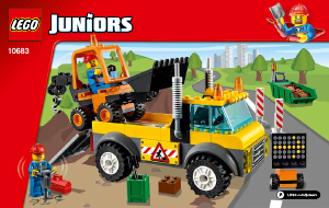 Brugsanvisning Lego set 10683 Juniors Lastbil til vejarbejde