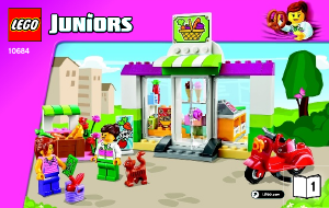 Bruksanvisning Lego set 10684 Juniors Supermarkedkoffert