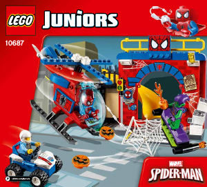 Manuale Lego set 10687 Juniors Il nascondiglio di Spider Man