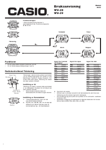 Bruksanvisning Casio Radio Controlled WV-58DE-1AVEF Armbandsur
