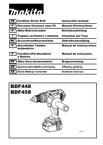 Manual Makita BDF458RFX Drill-Driver