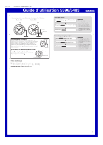 Mode d’emploi Casio Sheen SHE-3046PG-4AUER Montre