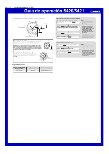Manual de uso Casio Sheen SHE-3059PGL-5AUER Reloj de pulsera