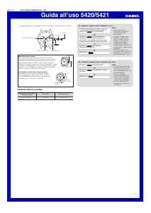 Manuale Casio Sheen SHE-3059PGL-5AUER Orologio da polso