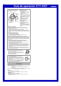 Manual de uso Casio Sheen SHN-5000BP-7AVEF Reloj de pulsera
