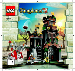 Manual de uso Lego set 7947 Kingdoms Fortaleza del dragón