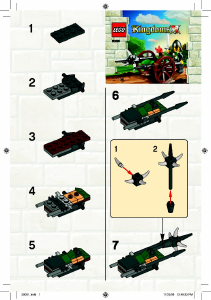 Manual Lego set 30061 Kingdoms Attack wagon