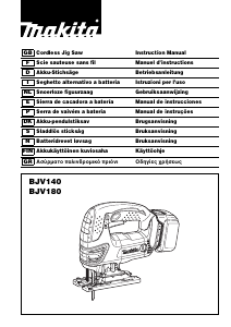 Mode d’emploi Makita BJV180ZX Scie sauteuse