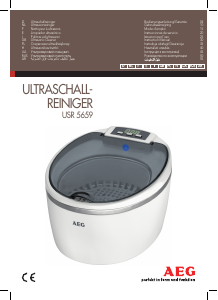 Посібник AEG USR 5659 Ультразвуковий очищувач