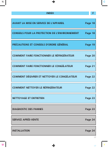 Mode d’emploi Bauknecht KVI 2759 Réfrigérateur combiné