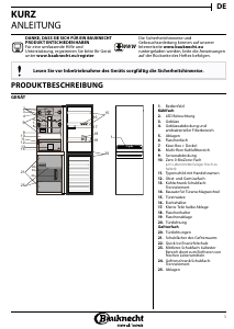 Bedienungsanleitung Bauknecht KGNF 18 A3+CONNECT Kühl-gefrierkombination