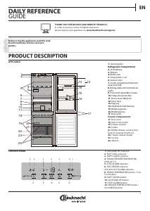 Manual Bauknecht KGSF 205 A3+ IN Fridge-Freezer