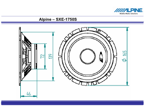 Bedienungsanleitung Alpine SXE-1750S Auto lautsprecher