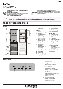 Bedienungsanleitung Bauknecht KGE 336 A+++ WS Kühl-gefrierkombination