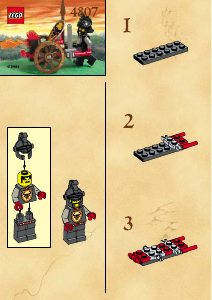 Mode d’emploi Lego set 4807 Knights Kingdom Attaque de feu