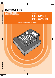 Bedienungsanleitung Sharp ER-A280F Registrierkasse