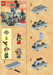 Bruksanvisning Lego set 4816 Knights Kingdom Katapult