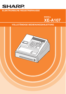 Bedienungsanleitung Sharp XE-A107 Registrierkasse